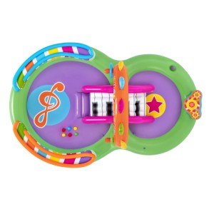 Farbenfrohes Bestway Sing n Splash Musik-Spielcenter mit Klaviertasten, Notenschlüssel. Ideal für Wasserspielspaß.