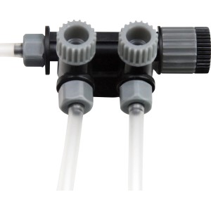 JBL ProSilent Control: Verteiler für Aquarien-Belüftung mit zwei regulierbaren Ausgängen.