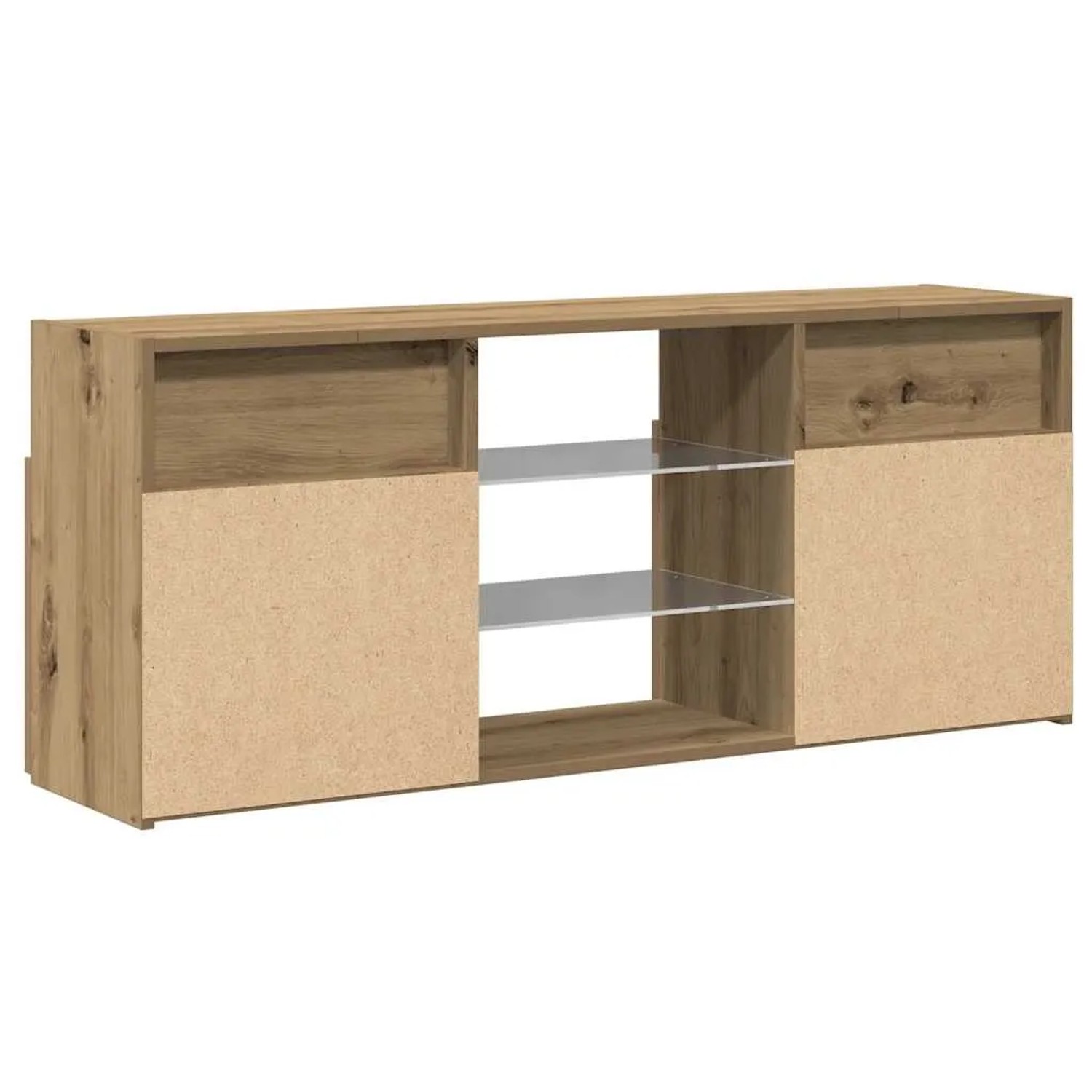 vidaXL TV-Schrank mit LED-Leuchten Artisan-Eiche 120x30x50 cm 856352_9