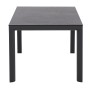 Rechteckiger Siena Garden Gartentisch Silva in Titan, 90x137,5 cm, mit Aluminiumrahmen.