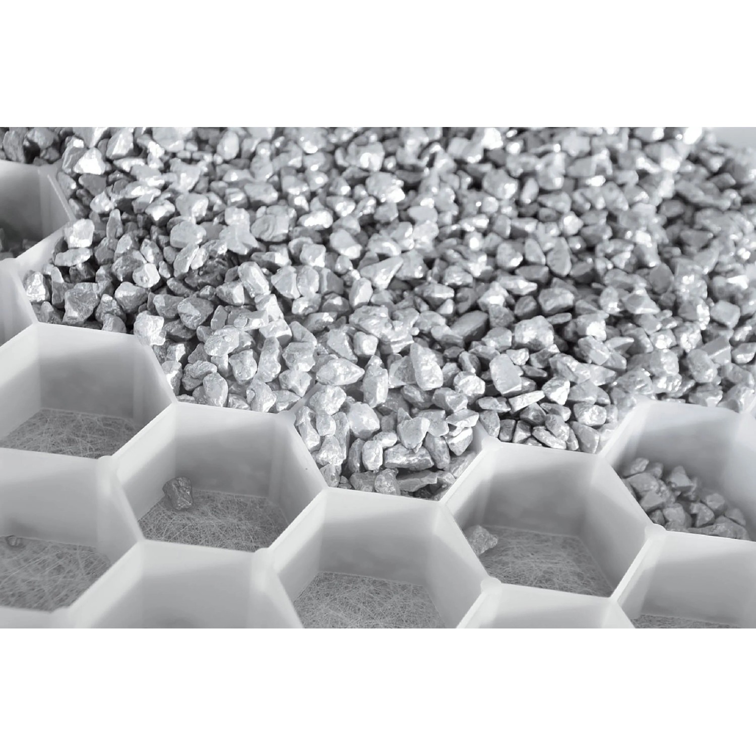 Kiesstabilisierungsplatte Weiß 160 cm x 120 cm x 3 cm