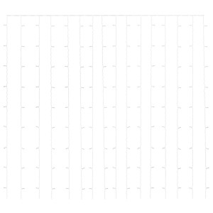 vidaXL LED-Lichtervorhang 3x3 m 300 LED Kaltweiß 8 Funktionen 328928