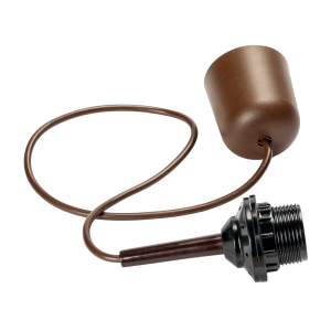 Orion Lightstyle Lampenaufhängung Basic in Braun mit E27 Fassung und Kabel.