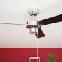 AIRERYDER Deckenventilator Cyrus Chrom, 107 cm Durchmesser, mit Zugschnur für einfache Bedienung.