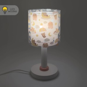 Dalber Nachttischlampe LED Nachtlicht für Kinder Baby Teddy Bären Rosa