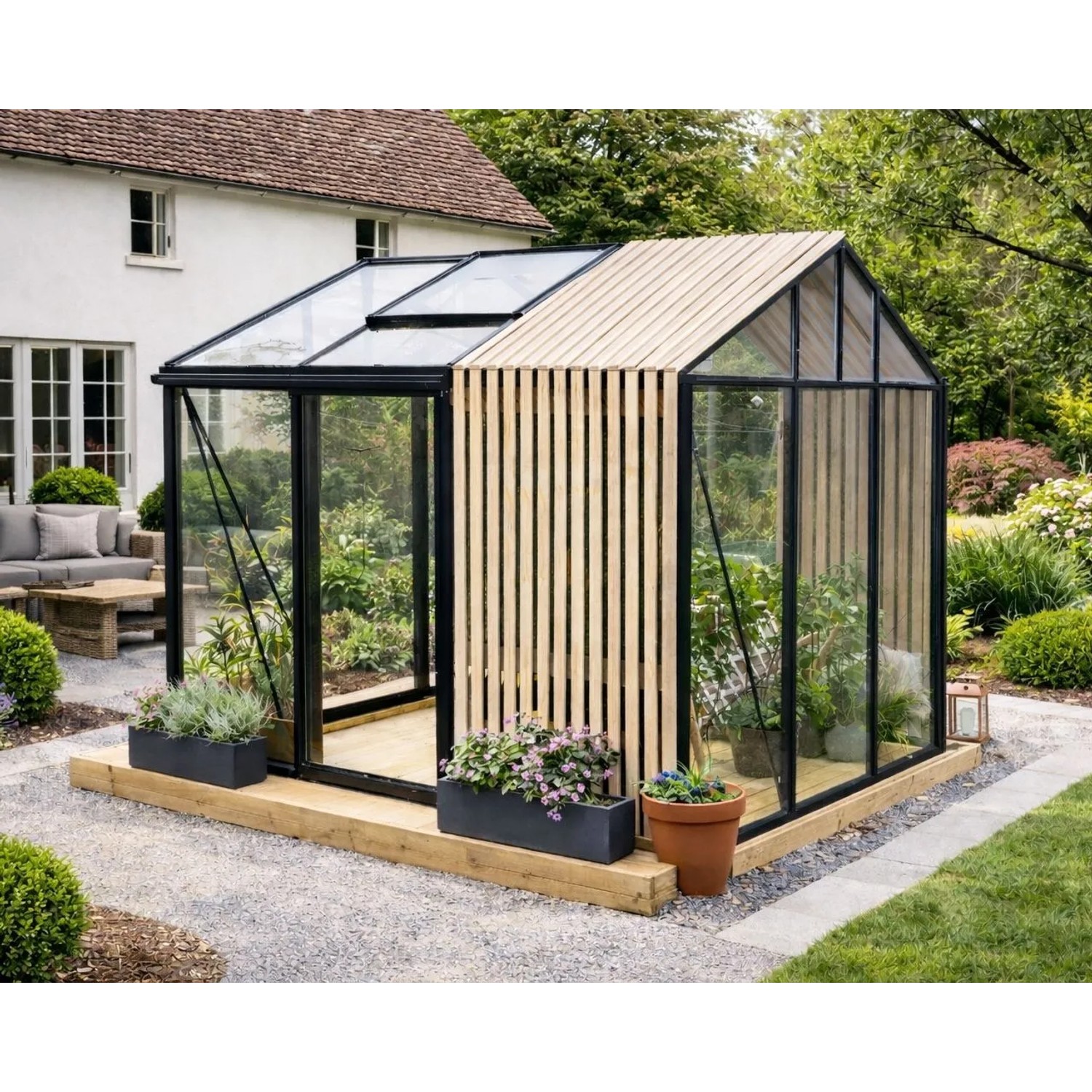 Bloomcabin Premium-Qualität Gewächshaus  Accoya-Fusion GHCAF2