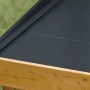 Anthrazitfarbene Karibu Dachfolie, selbstklebend, für Gartenhaus-Dächer.