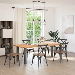 vidaXL Konsolentischbeine 4 Stk Anthrazit 72-74 cm Stahl 4012470