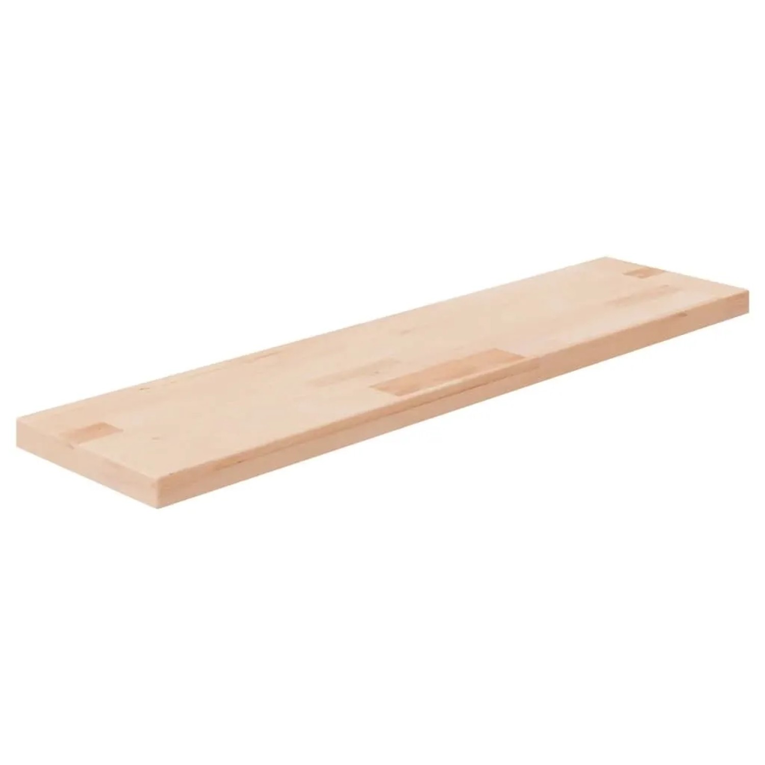 vidaXL Regalboden 80x20x2,5 cm Unbehandeltes Massivholz Eiche 342936