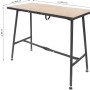 Rikta Klappwerkbank, 100,5x50,5x85cm, Naturholz, FSC®-zertifiziert, ideal für flexible Arbeitsplätze.