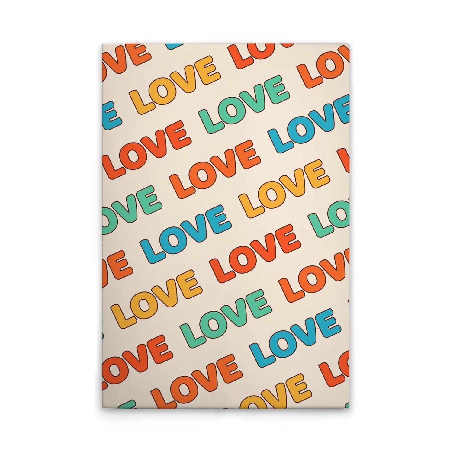 Tadessi Leinwandbild - M1-No.51644 - Buntes Retro Bild Love - 40 x 60 cm - Querformat