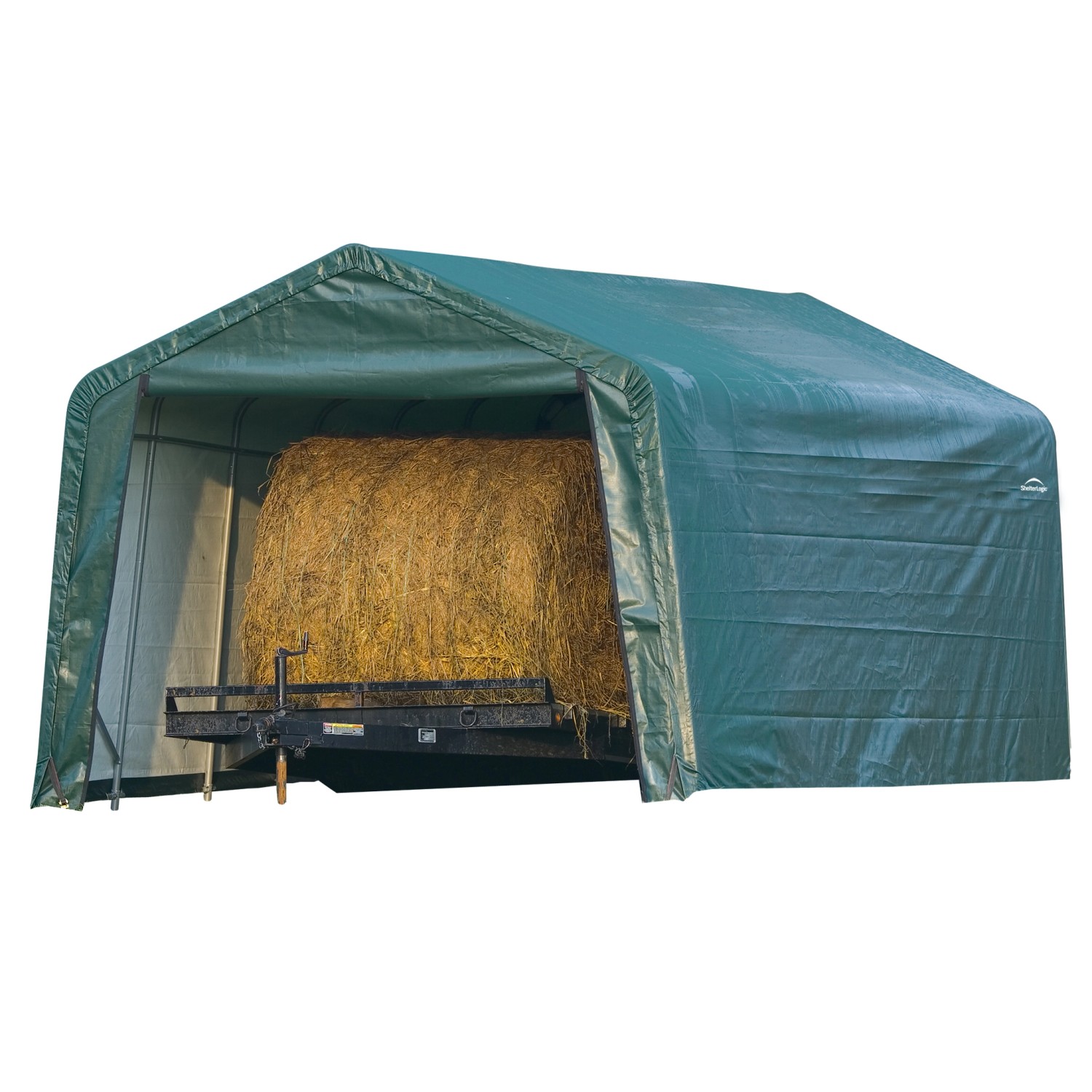 ShelterLogic Folien-Weidezelt 6,10 m x 3,80 m x 2,60 m Grün