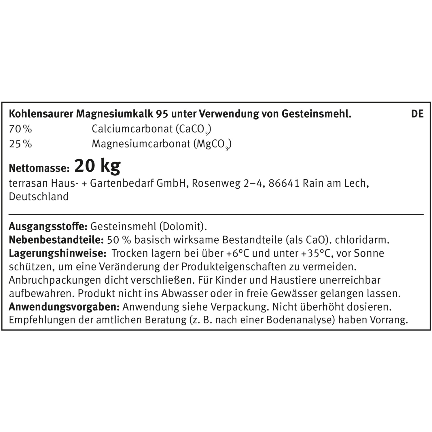 Garten und Rasenkalk Dolomitkalk 20 kg kaufen bei OBI