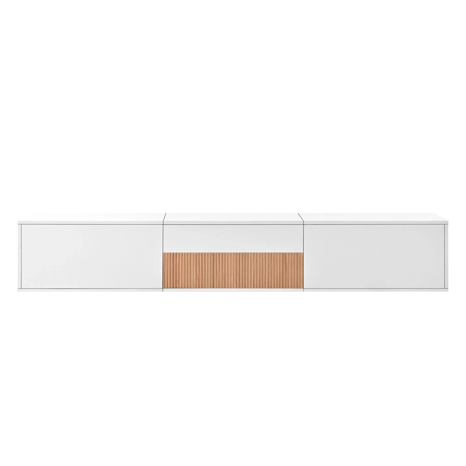 okwish TV Schrank mit Modernem Design Projektorhalter 180 x 34 x 30 cm Weiß