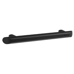 Delabie Haltegriff Be-Line, 400mm, Aluminium matt schwarz. Handlauf für WC, Dusche und Bad.
