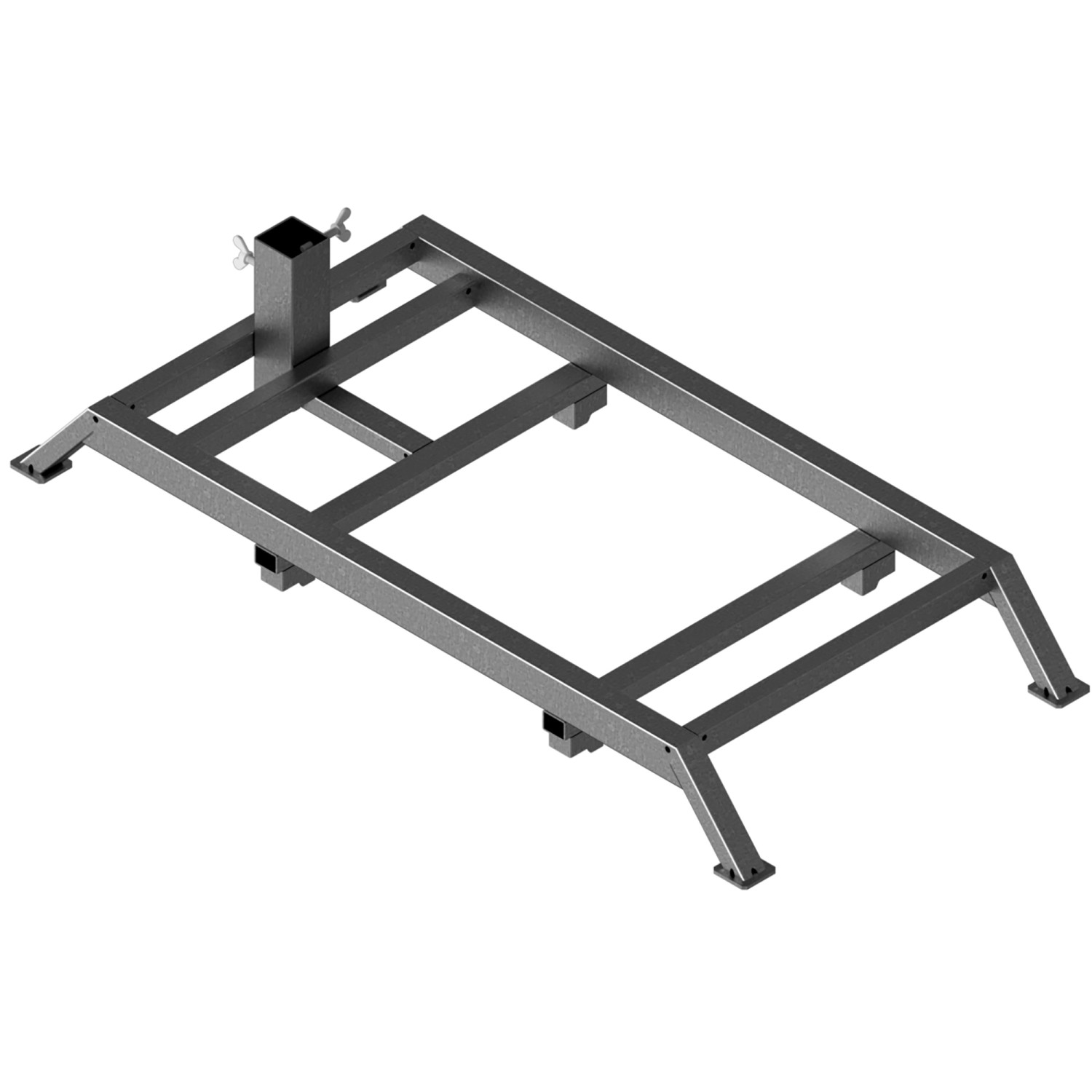 Schake Schilderständer Road 60 mm x 60 mm 4 Stück Platten Verzinkt