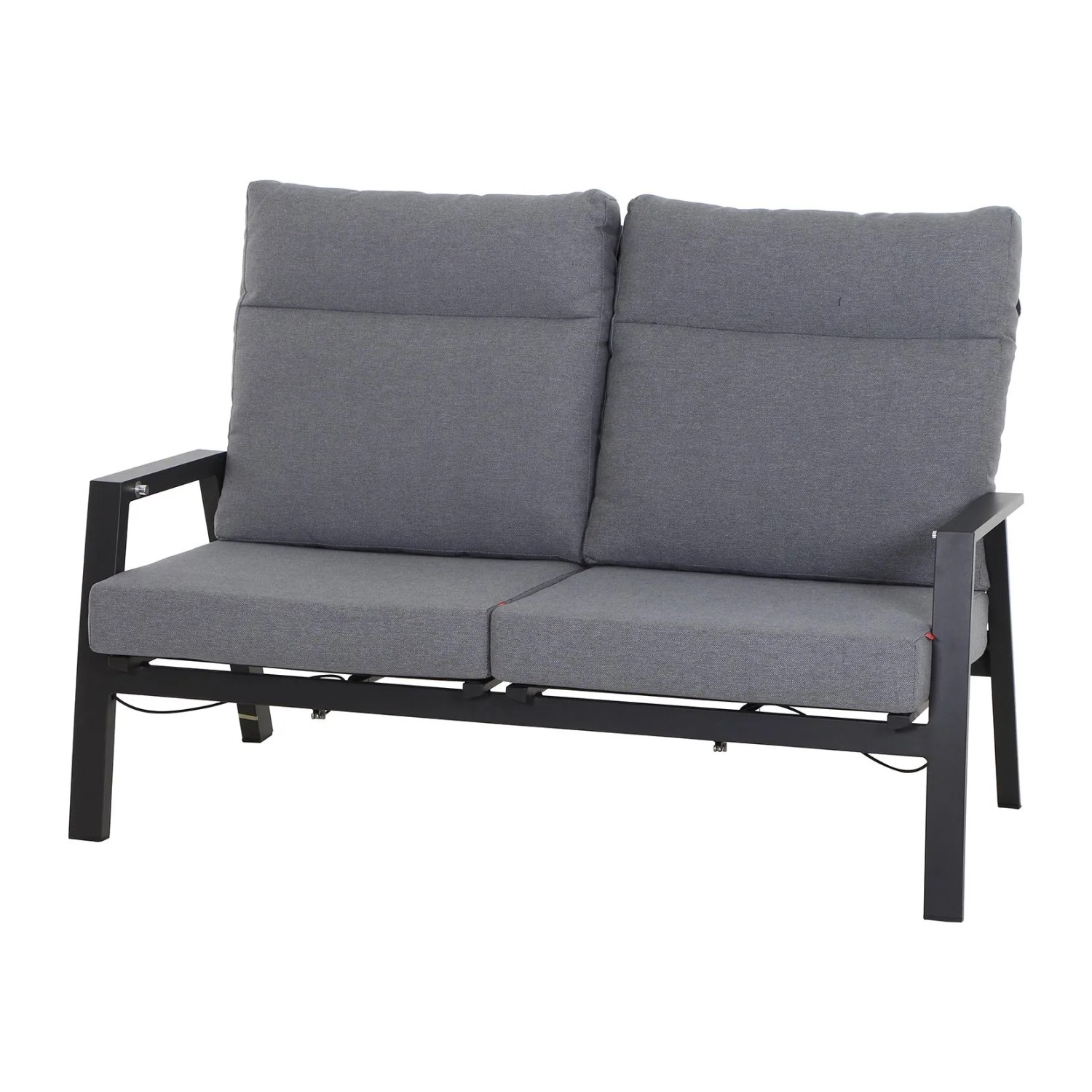 Siena Garden Loungebank Valencia 82,5 cm x 152,5 cm x 99 cm Anthrazitgrau Matt