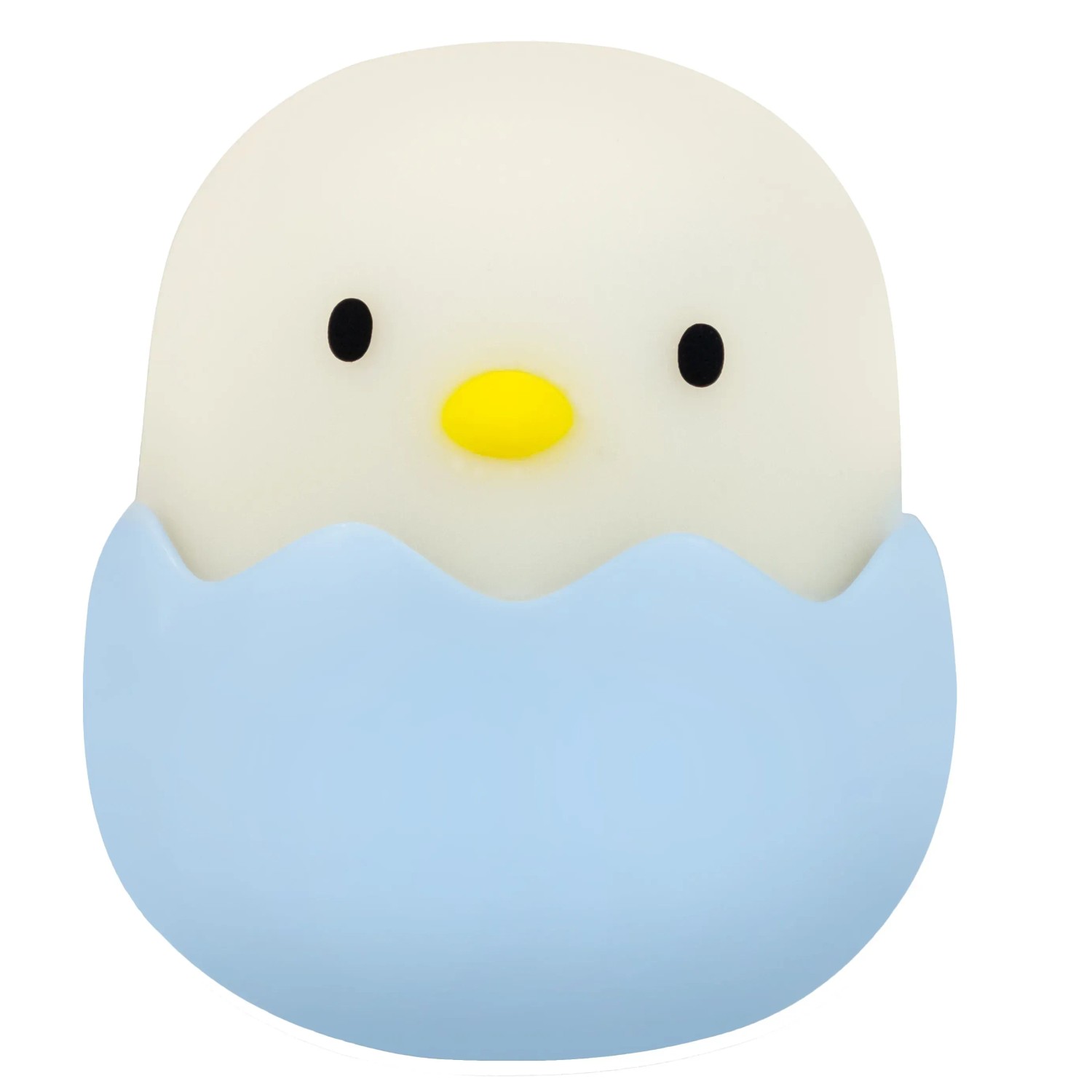 Blaues MegaLight LED-Nachtlicht Baby Eggy mit Akku, Küken-Design.