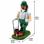 Dekohelden24 Räuchermann Handwerker Räucherfigur Weihnachtsräucherfigur Räuchergefäß Gartenarbeiter Landschaftsgärtner Geschenk L/B/H 15 x 10 x 19 cm_3