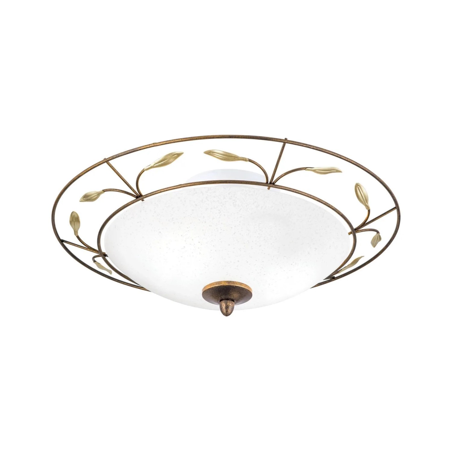 Orion Leuchten Deckenleuchte Florale Optik 40 cm Antik