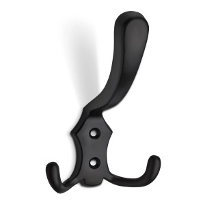 SOTECH Garderobenhaken LENA 2 Fach Lang Schwarz