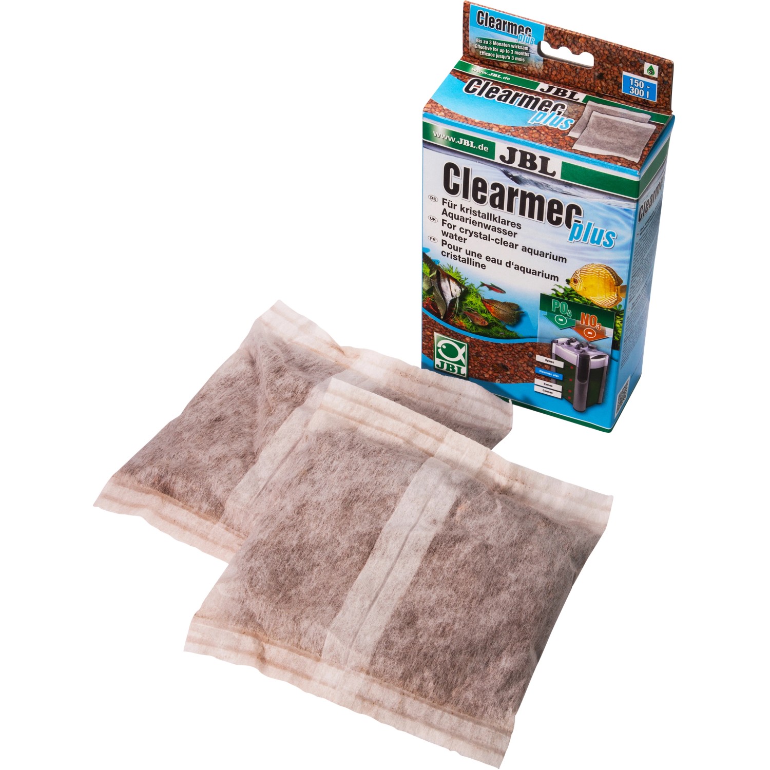 JBL ClearMec Plus Filtermasse für Aquarienfilter zur Nitrit-, Nitrat- und Phosphatentfernung.