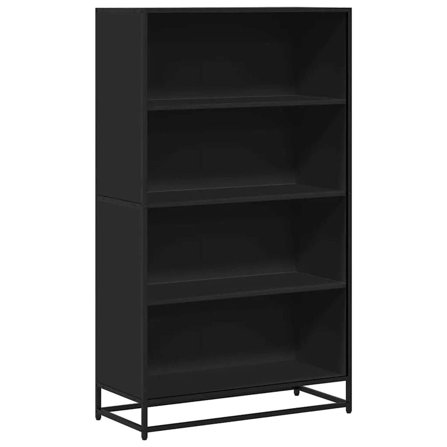 vidaXL Bücherregal Schwarz 80,5x35x139 cm Holzwerkstoff 3300845 günstig online kaufen