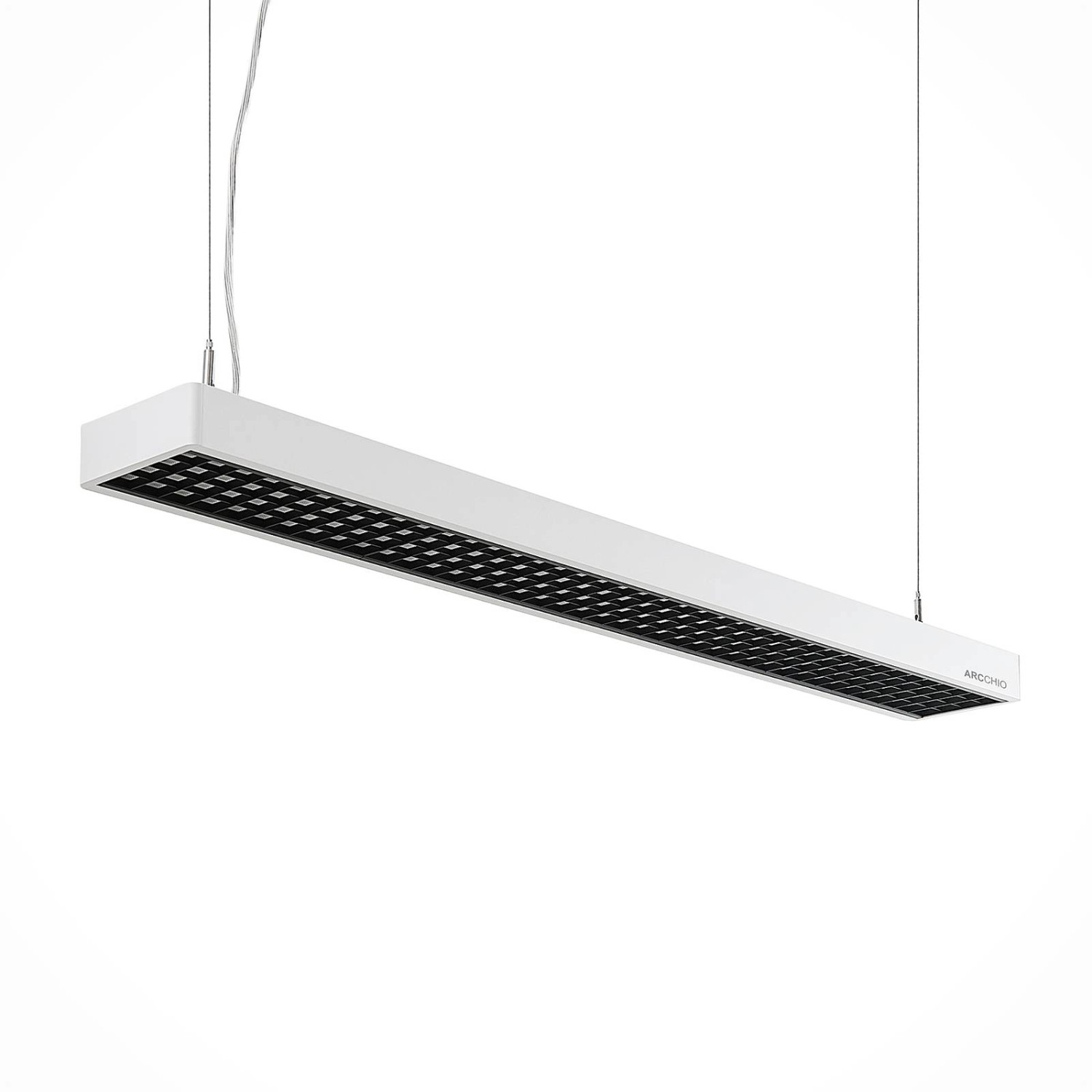 Arcchio LED Büroleuchte Susi 9968051 Modern in Weiß aus Aluminium 2-flammig Arbeitszimmerleuchte