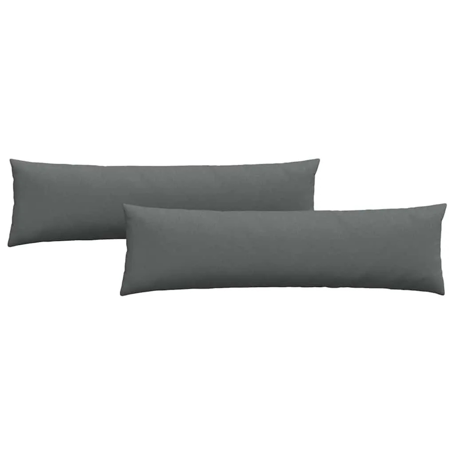 vidaXL Sofakissen 2 Stück Dunkelgrau 145 x 40 cm Stoff 42013826
