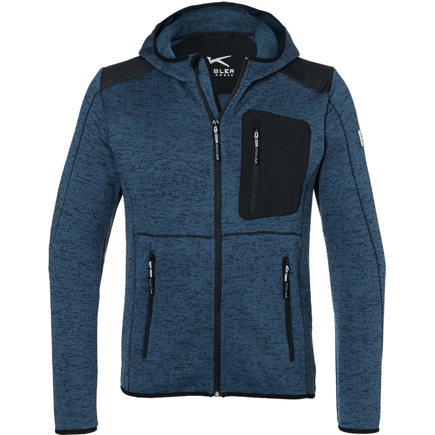 Kübler Workwear Strickjacke Light Dunkelblau/Schwarz Gr. XXL