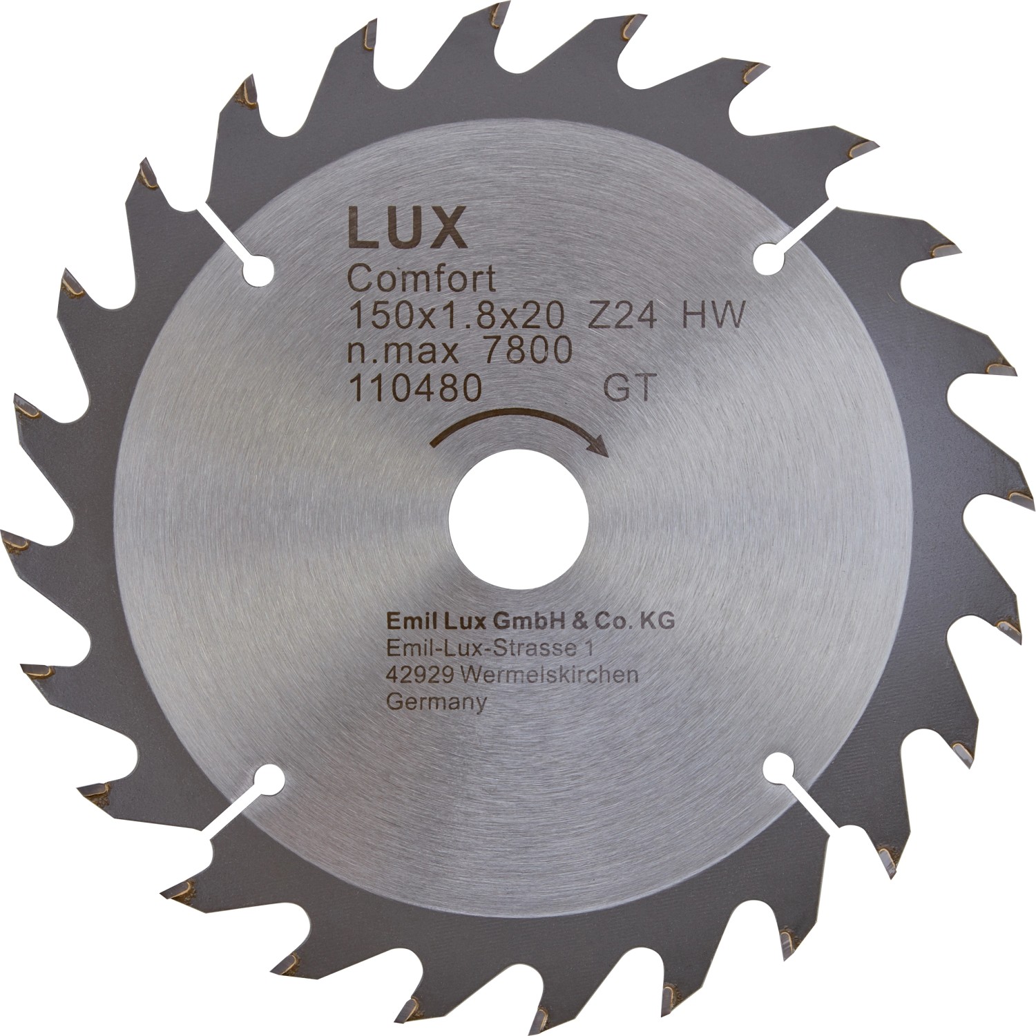 LUX HM-Kreissägeblatt 150 mm x 20 mm 24 Z günstig online kaufen