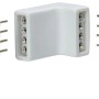 Paulmann YourLED Eckverbinder 4er-Pack, weiß-schwarz, für LED-Streifen