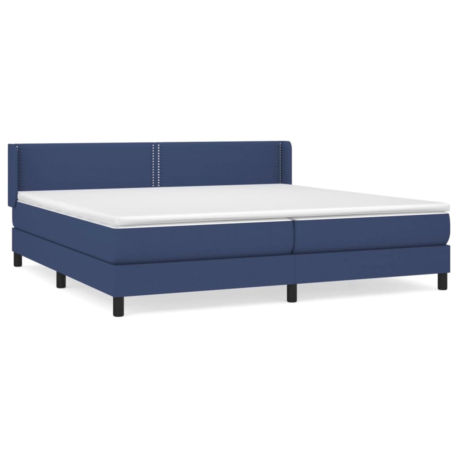 vidaXL Boxspringbett mit Matratze Blau 200x200 cm Stoff 3129663 günstig online kaufen