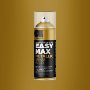 COSMOS LAC EASYMAX Sprühlack Matt mit Extrem Hoher Deckkraft  Spraydosen Sprühfarbe DIY Lack Messing