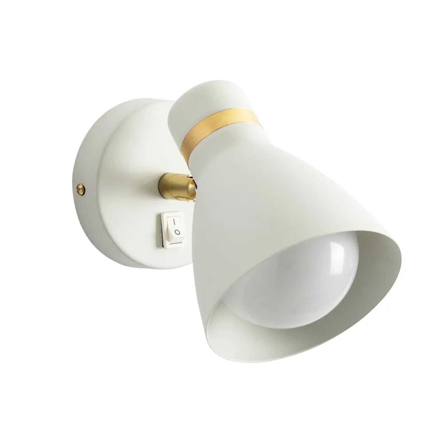 Arte Lamp Wandleuchte Fafnir E27 Weiß Metall
