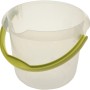 Keeeper Eimer Mika, 5L, transparent, mit Mess-Skala und grünem Griff. Ideal für Haushalt und Garten.