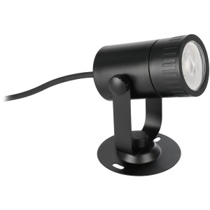 Schwarzer Eglo Nema-Z Erdspieß, 1-flammig, für den Garten. Connect Leuchte mit LED.