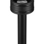 Detailaufnahme: Schwarze Reality LED-Stehleuchte Suarez, Akku-betriebene Lampe mit Touch-Dimmer.