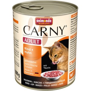 Animonda Carny Adult Katzen-Nassfutter Rind & Huhn, 800g Dose.