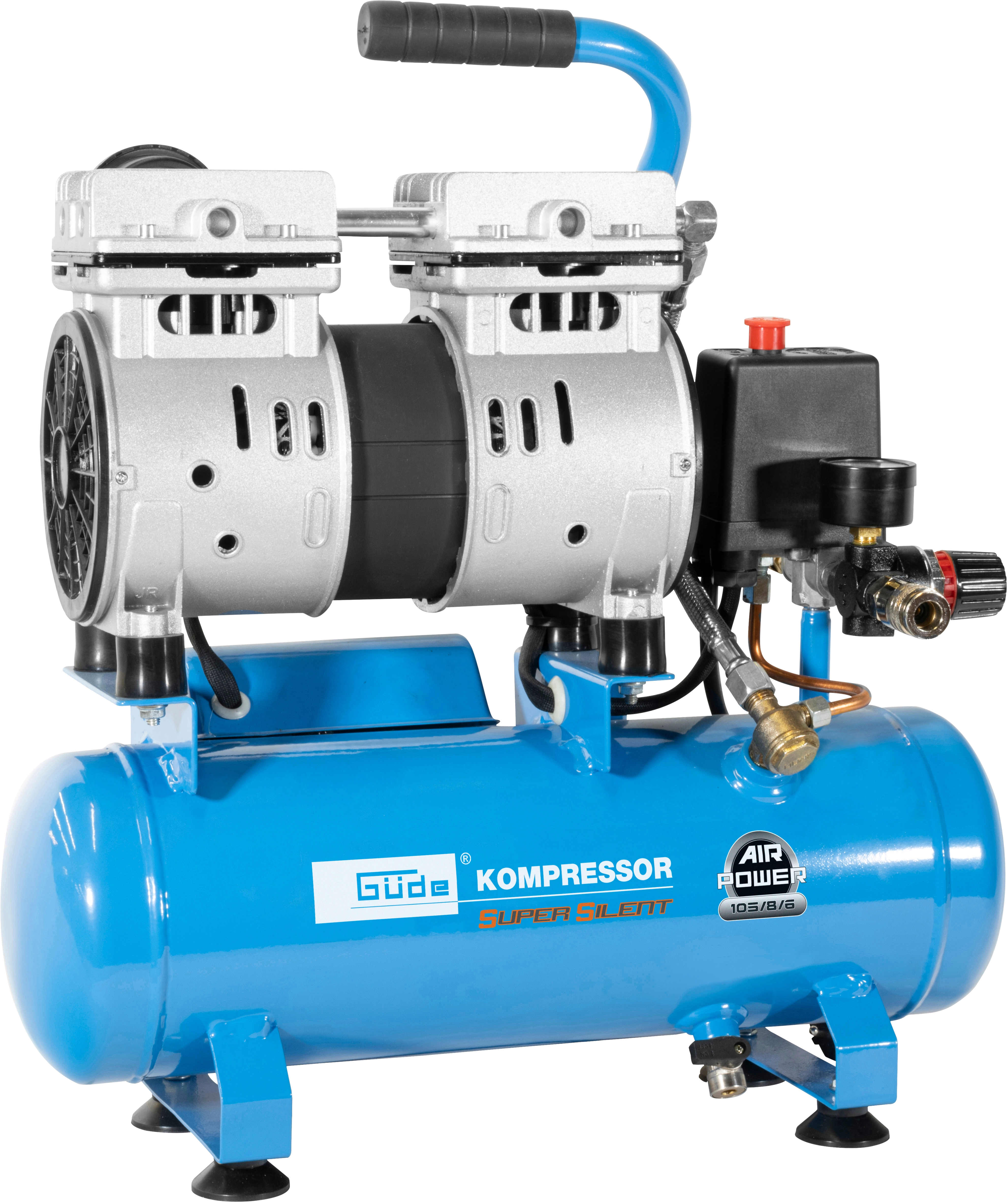 Kompressor ölfrei - 9 L - 550 W Druckluft-Kompressor Luftkompressor