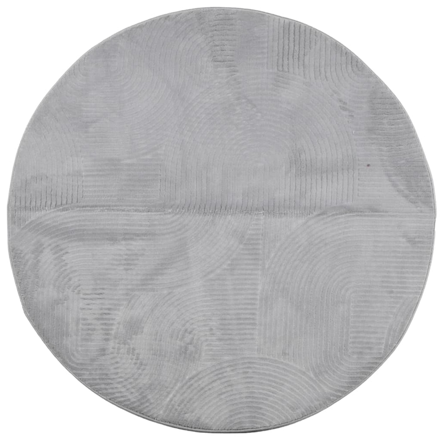 vidaXL Teppich Iza Kurzflor Skandinavischer Look Grau  100 Cm 1946860 günstig online kaufen