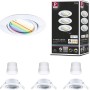 Paulmann Urail LED Einbaustrahler Set, Smart Home Zigbee, RGBW, 3er-Set, 90mm, dimmbar.