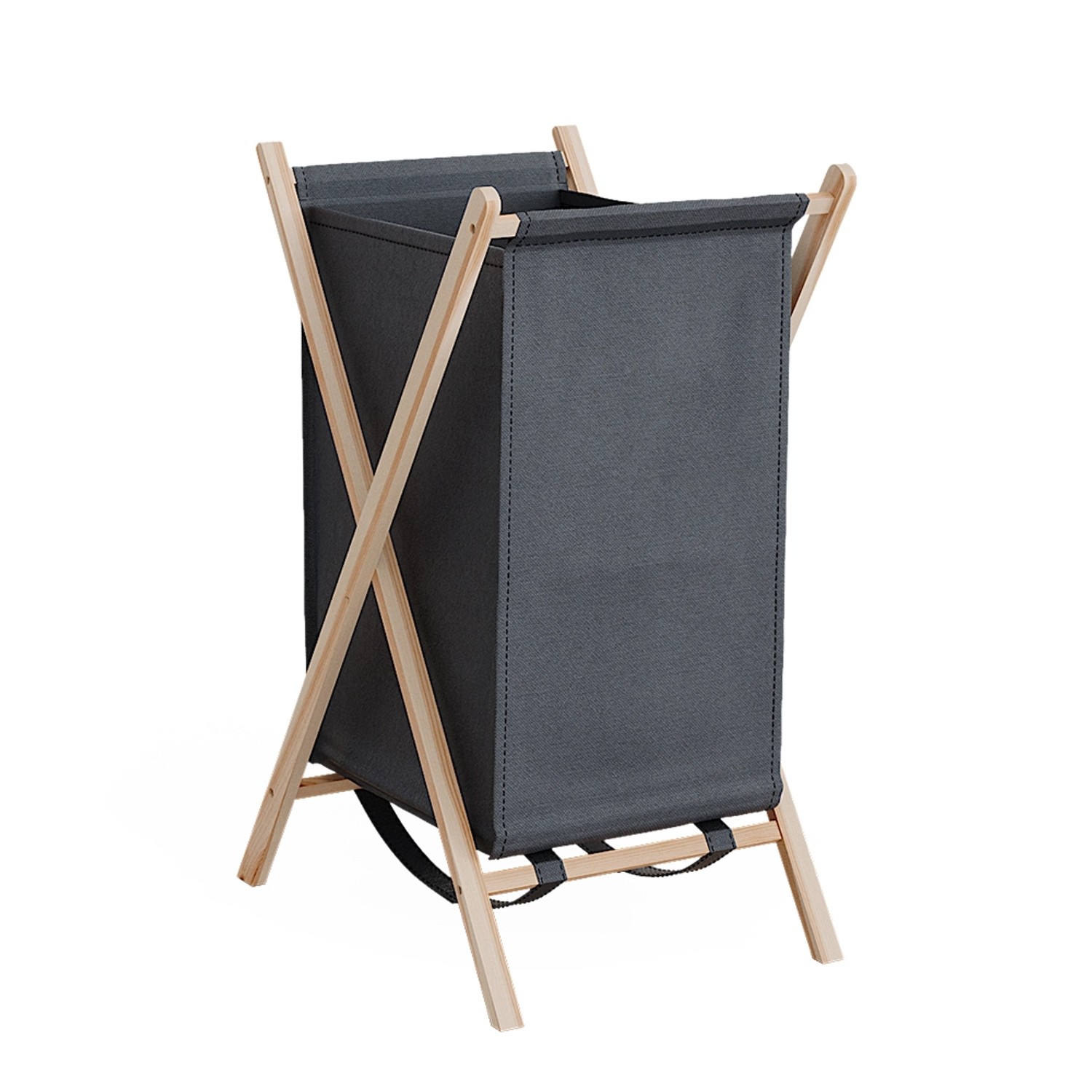 Vicco Wäschekorb Bruno Grau 40 x 64 cm günstig online kaufen