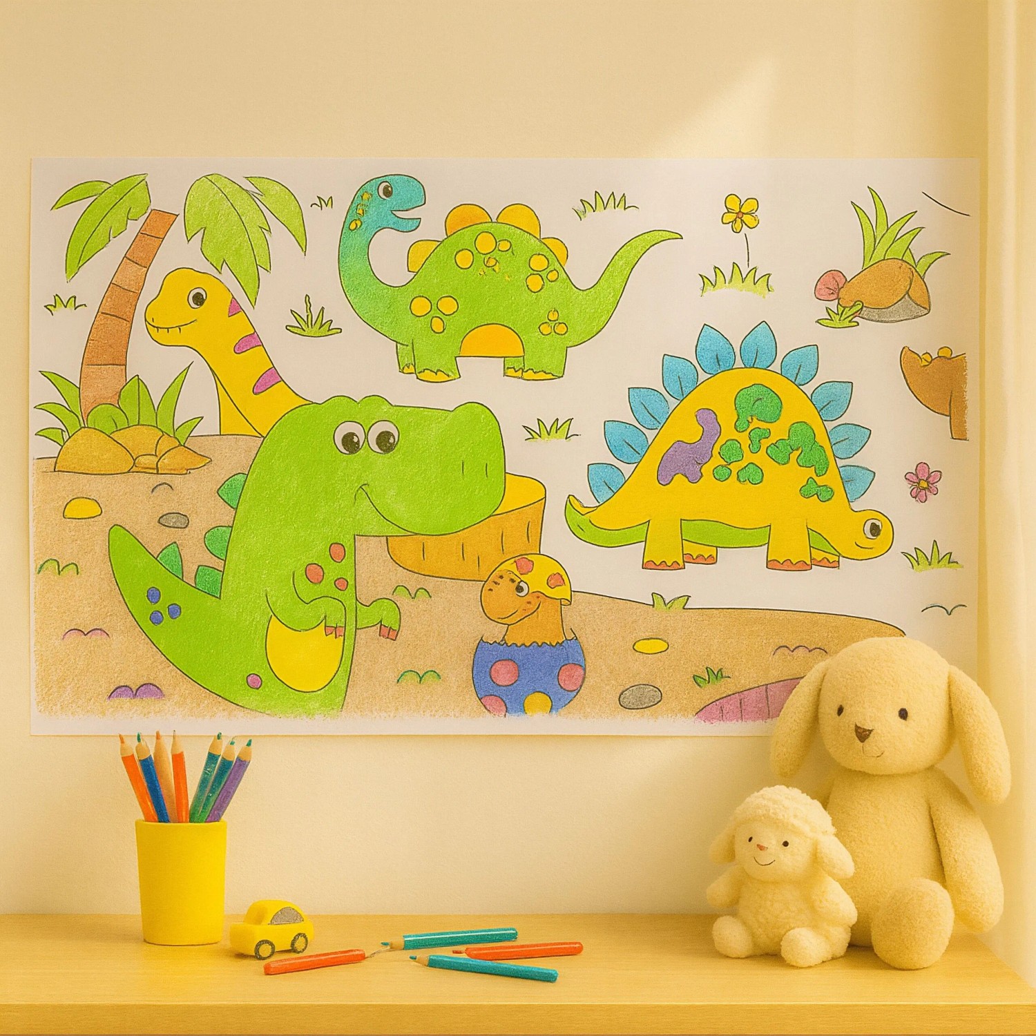 Relaxdays Ausmaltischdecke 2er Set Papier Weiß Selbstklebend 3 m_3