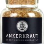 Ankerkraut Danish Smoked Salt im Glas mit Korkdeckel, ein Grillutensil.