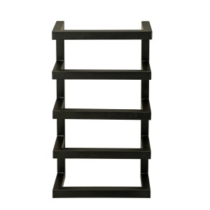 Wenko Handtuchregal Fondiro, schwarz matt, aus lackiertem Stahl für Bad und Gäste-WC.