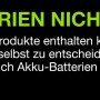Batteriehinweis für Mr. Beams LED-Außenstrahler: Batterien sind nicht enthalten.