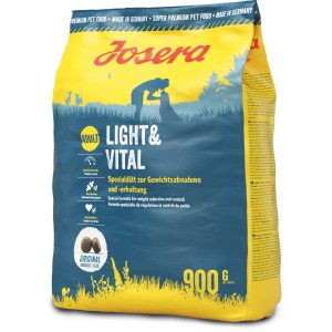 Josera Light & Vital Hunde-Trockenfutter, 900g Sack, für Hunde mit Übergewicht.