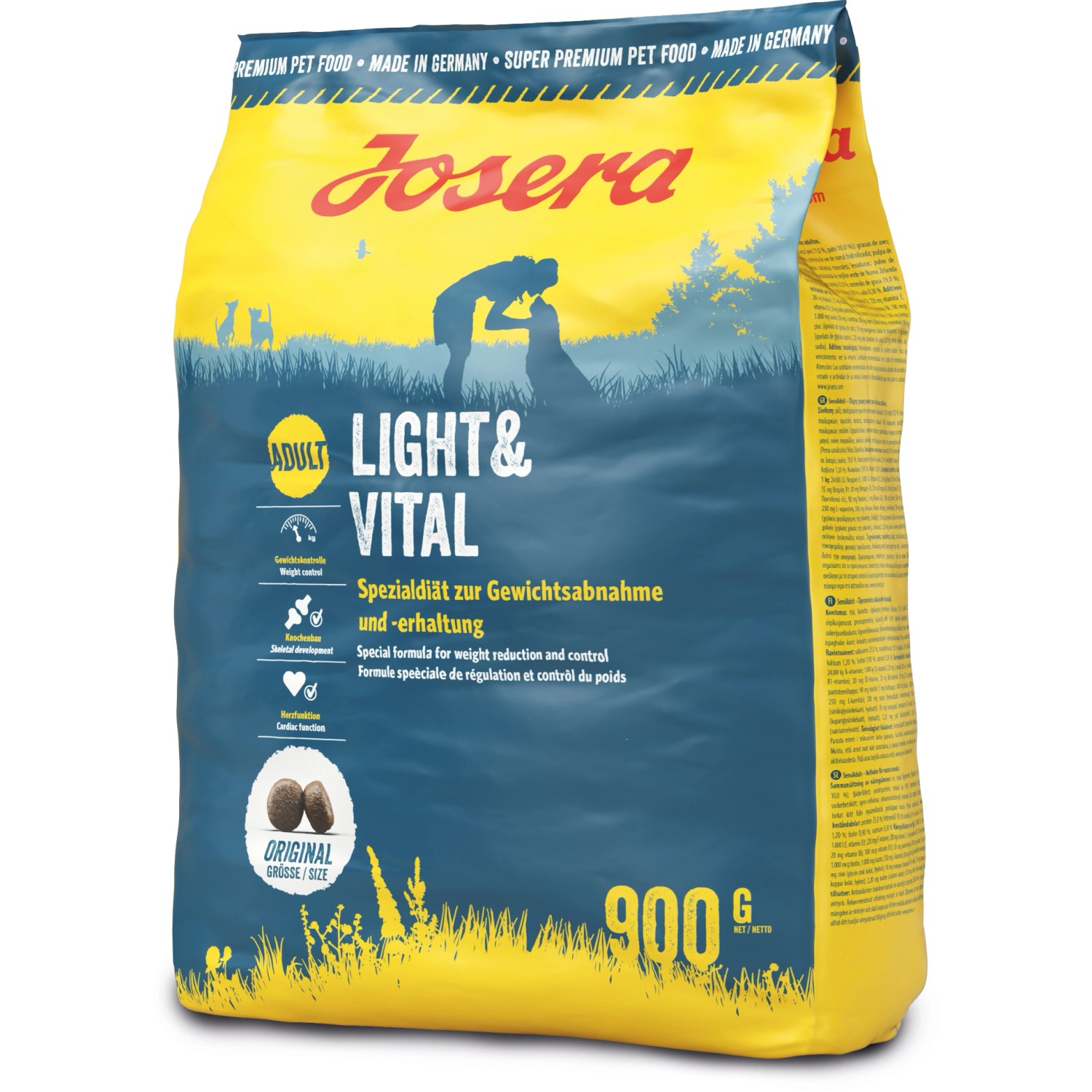Josera Hunde-Trockenfutter Light und Vital Hund 900 g
