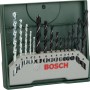 Bosch Bohrer-Set, 15-teilig, mit Holz-, Metall- und Steinbohrern in Kunststoffbox.